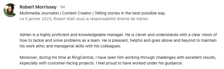 Recommandation Content Manager