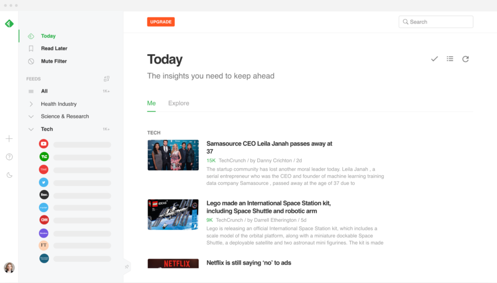 Feedly - Lecteur RSS